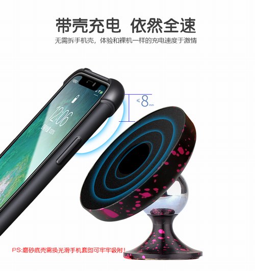 車載無(wú)線充電器手機(jī)支架