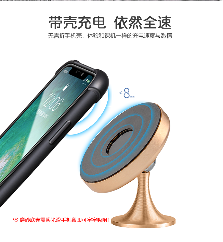 YMP車(chē)載無(wú)線充電器C5S-12