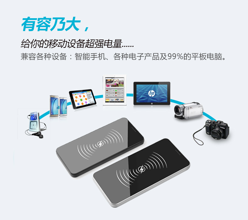 QI無線充電寶8600mAh-YMP-Y2-06